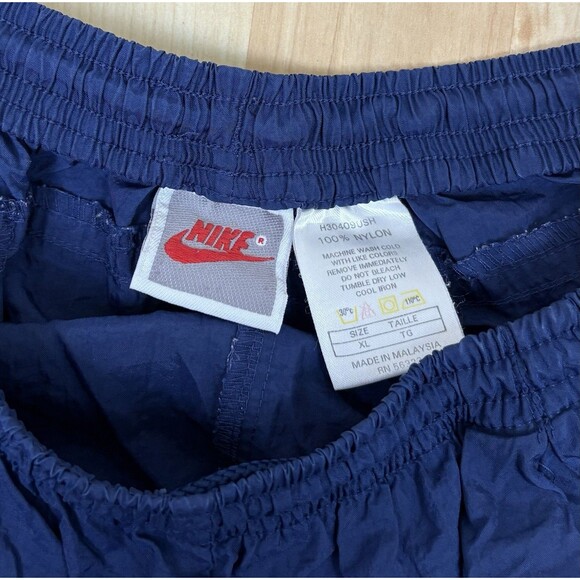 Vintage 80s 90s Nike Embroidered Track Pants / Sweatpants / Navy Blue / Size XL - Picture 10 of 10